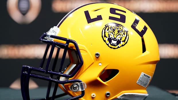 LSU football helmet